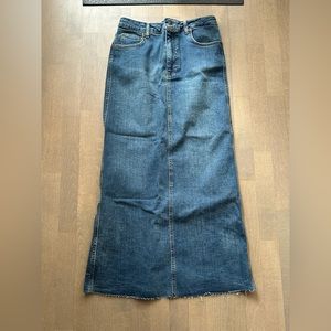 ZARA The Stretch denim pencil skirt
